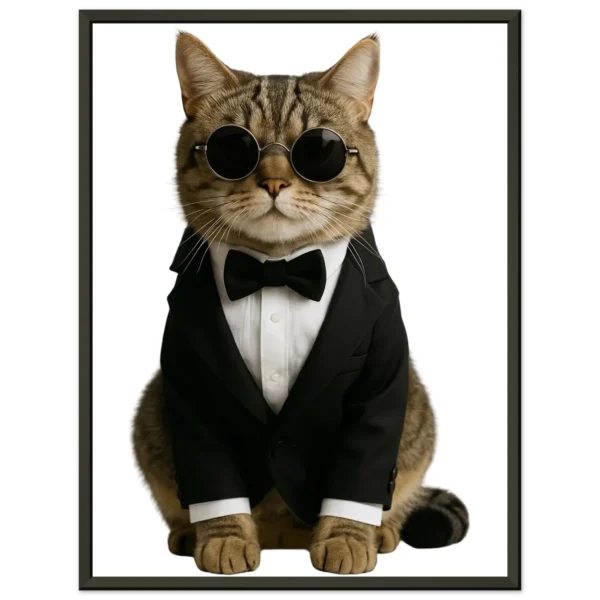 Classic Semi-Glossy Paper Metal Framed Poster