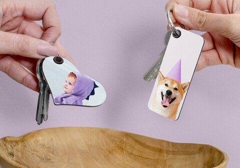 Porta-chaves fotográfico — personalizado personalizado — The Cat's
