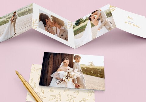 Mini-desdobrável fotográfico — personalizado personalizado — The Cat's