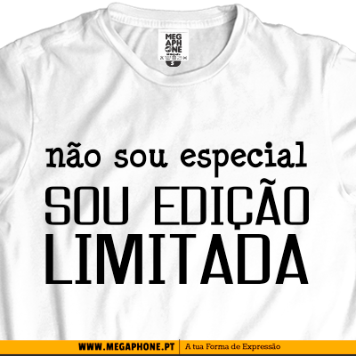 T-shirt Edição Limitada — fotografia de referência