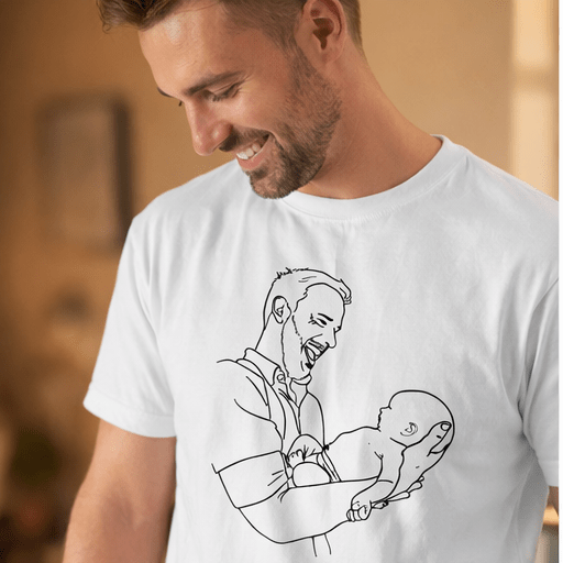 T-shirt ilustração em linha