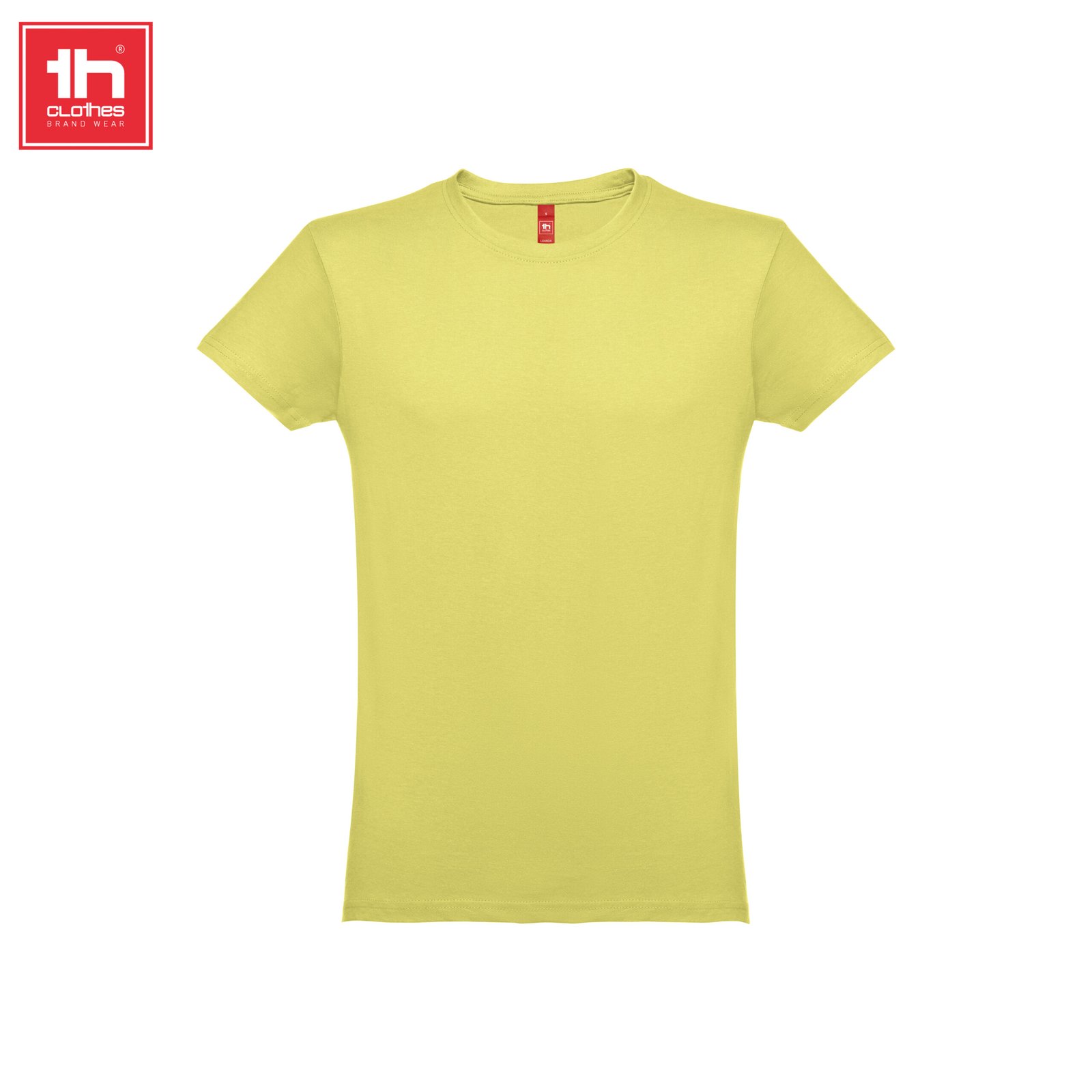 T-shirt THC Luanda 150 g/m² Amarelo Digital, fotografia real de frente