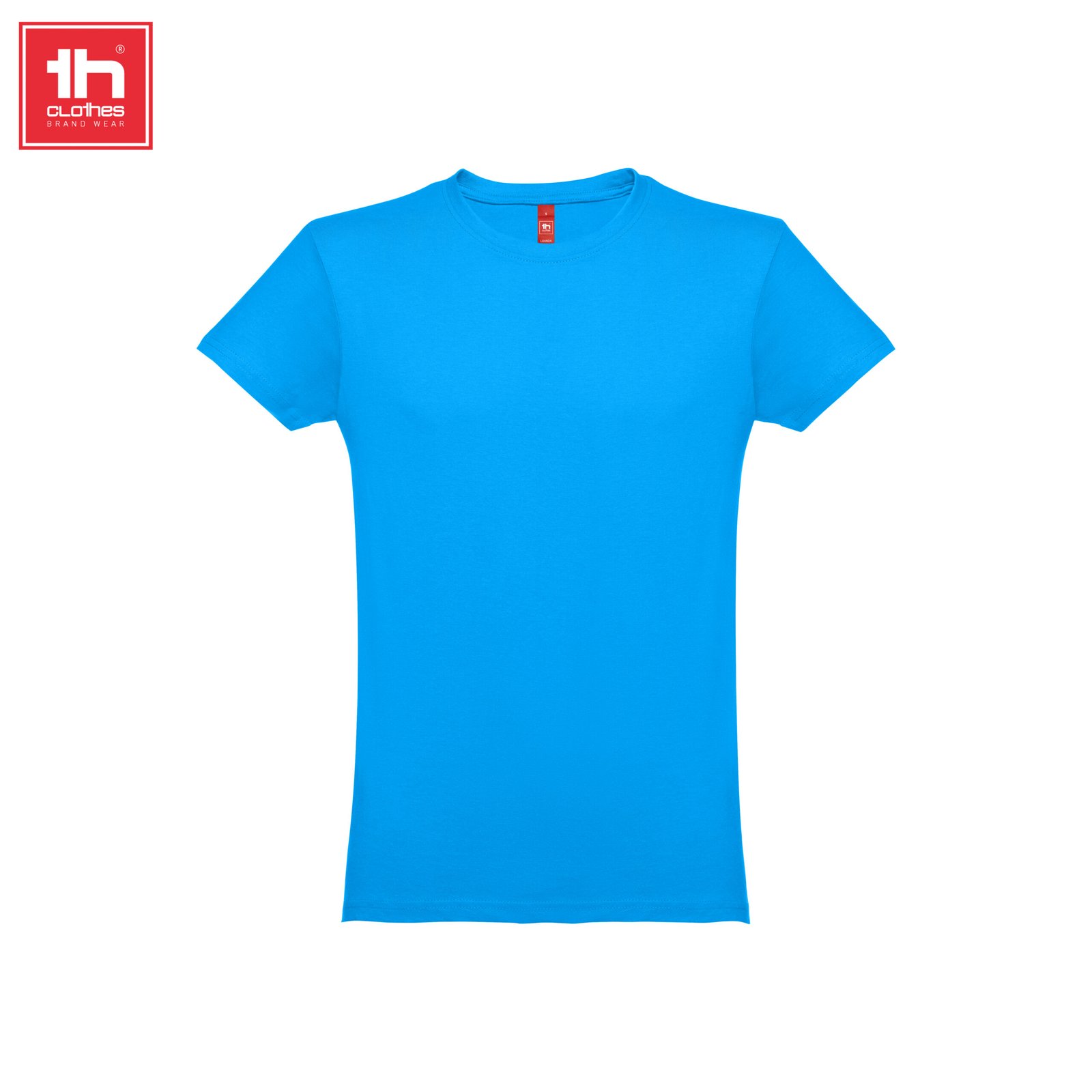 T-shirt THC Luanda 150 g/m² Aqua, fotografia real de frente
