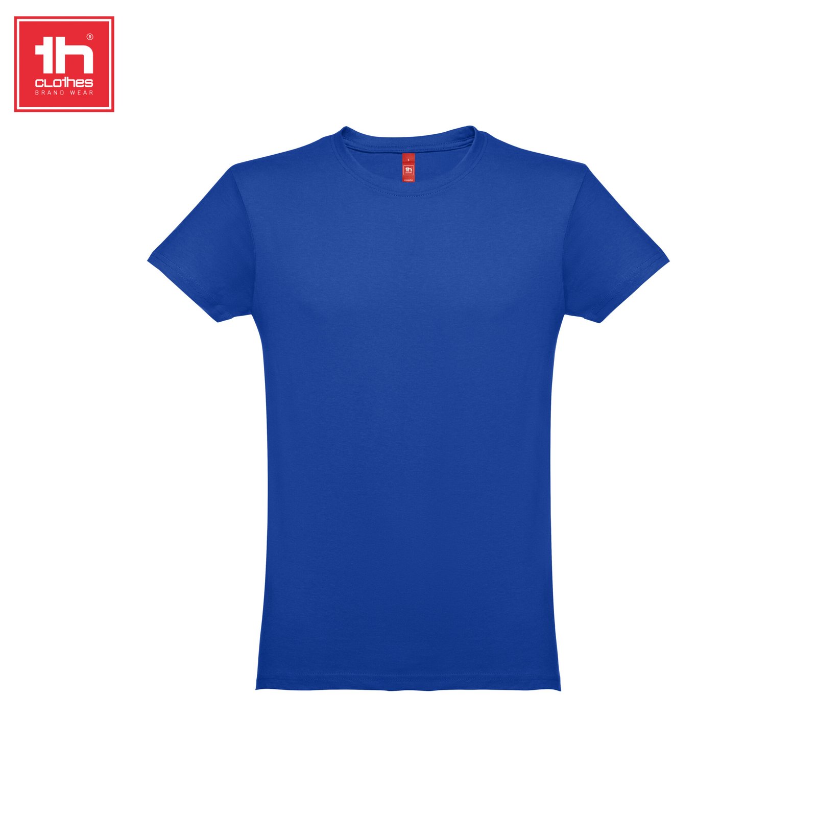 T-shirt THC Luanda 150 g/m² Azul Real, fotografia real de frente