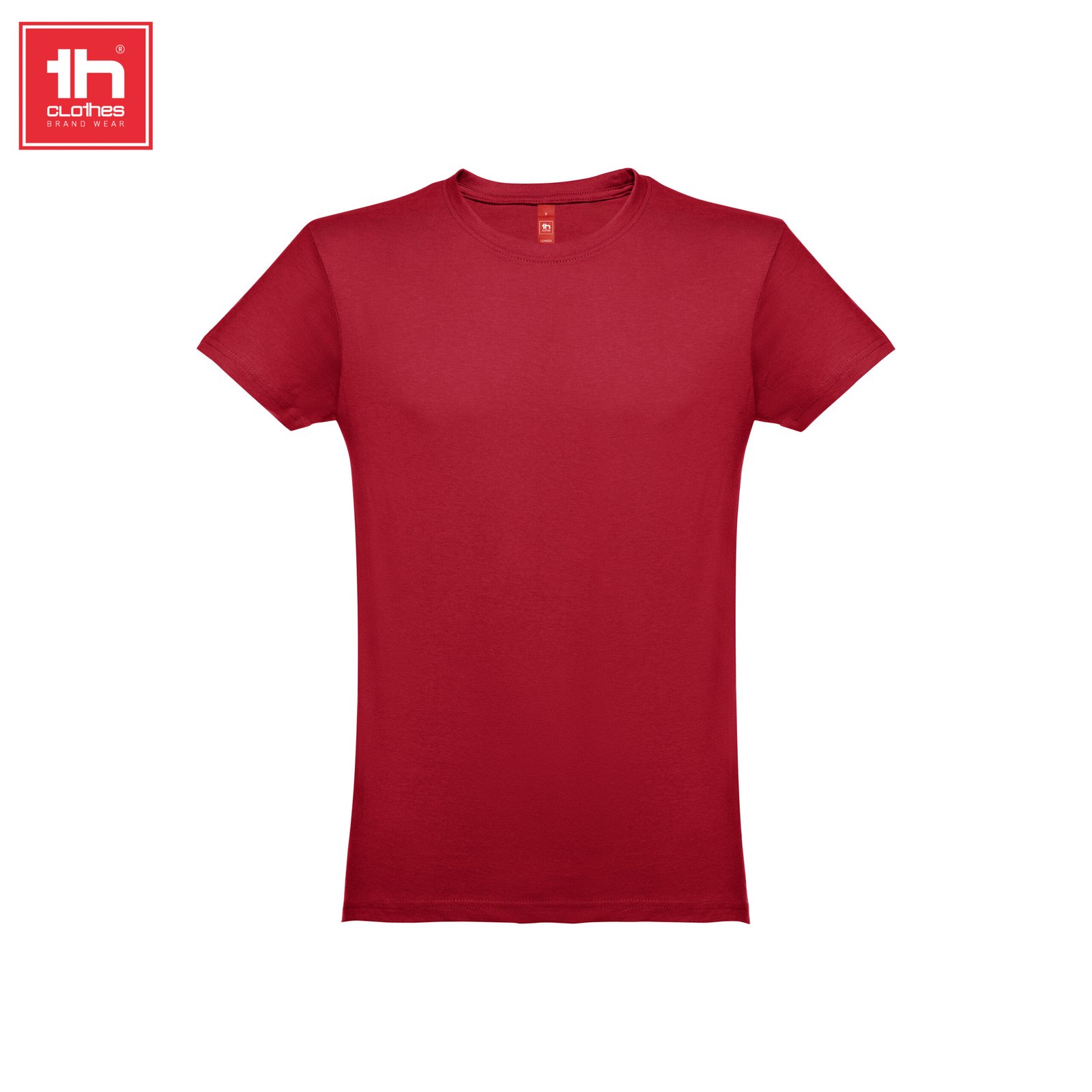 T-shirt THC Luanda 150 g/m² Bordô, fotografia real de frente