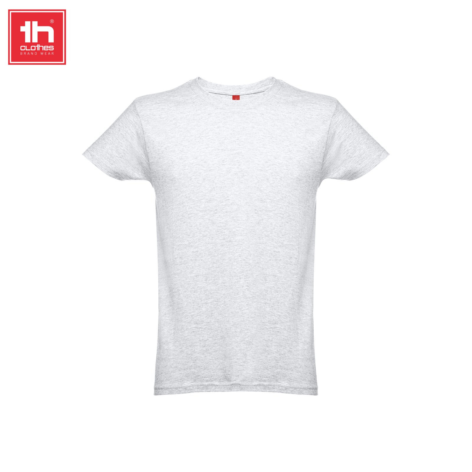 T-shirt THC Luanda 150 g/m² Branco Matizado, fotografia real de frente