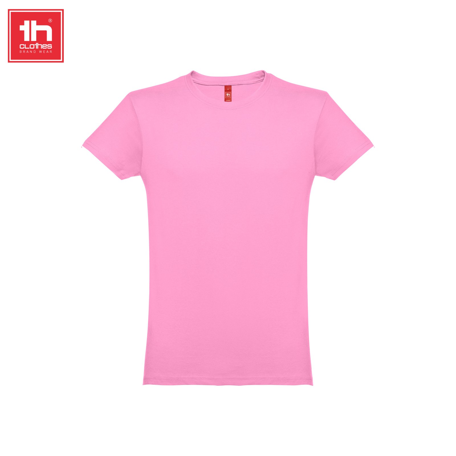 T-shirt THC Luanda 150 g/m² Rosa Orquídea, fotografia real de frente