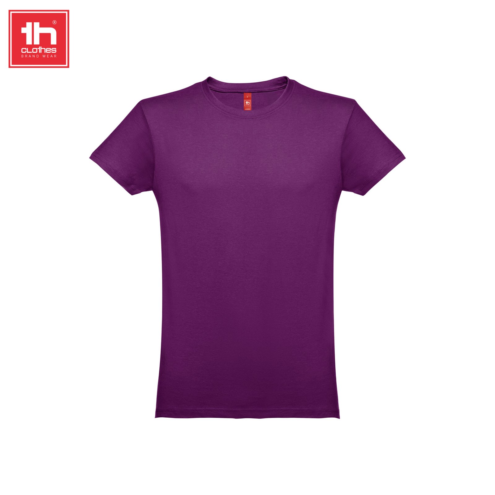 T-shirt THC Luanda 150 g/m² Roxo, fotografia real de frente