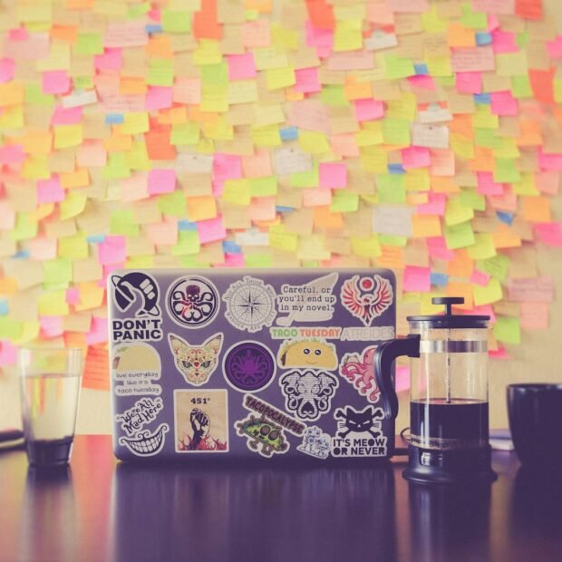 Autocolantes retangulares personalizado — The Cat's