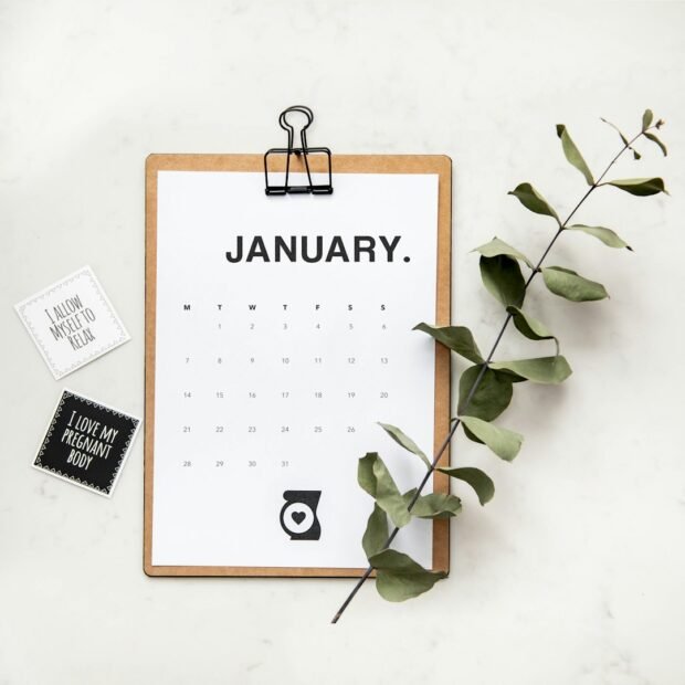 Calendário triangular de secretária personalizado — The Cat's
