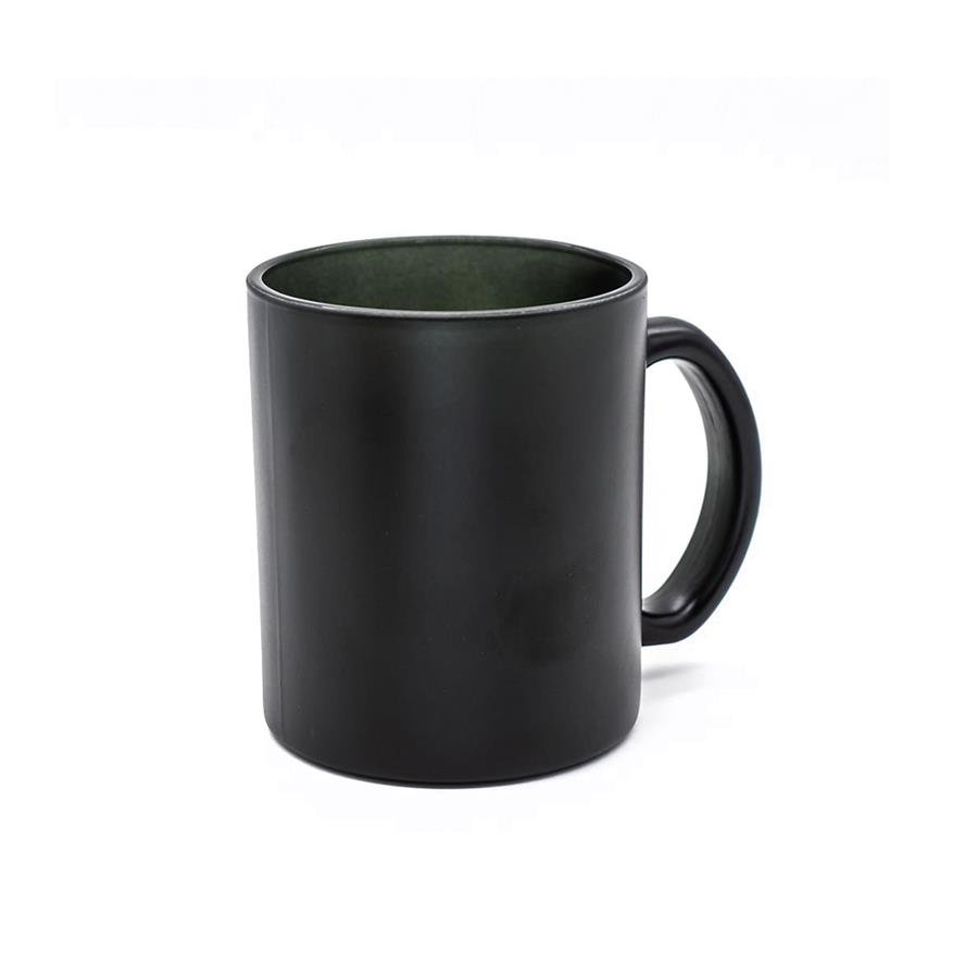 Caneca Mágica Vidro Preto 300 ml