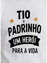 Conceito visual de t-shirt em português, não arte final