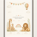 Pré-visualização Branco do quadro Safari